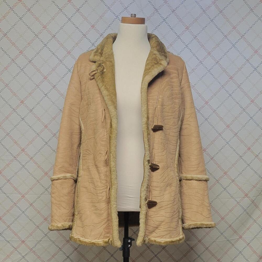 Skea Suede Winter Coat Ladies Size 12